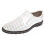 Pantofi barbati casual de vara cu perforatii - Corsa Piele Naturala Alb GKR506A